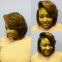 Natural hair pin up or specialty style