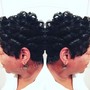 Natural hair updo