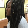 Goddess locs natural or loc extension hair