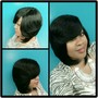 Call for consultation/Closure sew In short hair included