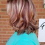 Dimensional color with cut