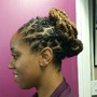 Palm Roll / Retwist w/ 2-Strand Twist