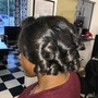 Partial sew-in