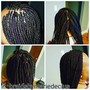 Smedium knotless Braids