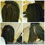 Smedium knotless Braids