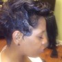 Natural hair shampoo/style deep cond./trim