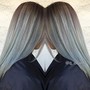 Roots Permanent  color /grey coverage & CUT