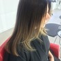 Medium to long hair cut