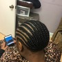 Cornrow Braids Added to Any Style