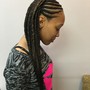 Cornrow Braids Added to Any Style