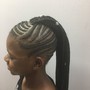 Cornrow Braids Added to Any Style