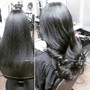 Shampoo/ blow dry and flatiron