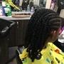 Natural hair twists  out or style