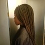 4 Feeder Braids with 3 small braids