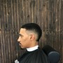 Bald skin fade cut