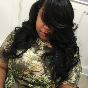 glueless quick weave with closure