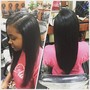 Full head extensions with closure