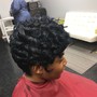 Texturizer and Cut (short, natural hair only)