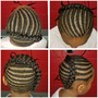 Cornrow braids/twist plus beads