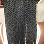 Knotless med Braids(midback