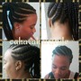 Knotless med Braids(midback