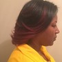 Halo relaxer and Semi Hair color