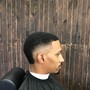 Bald skin fade cut