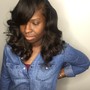 Wash and curl naturall hair