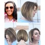 Ombre Color process, short hair