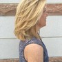 Short/Fine hair shampoo, cut, blow dry