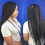 Medium Box Braids w/Cornrows in front (Waist Length)