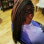 Small braids Cornrow ponytail