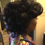 Pin Curls (after styling)