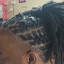 Shaved sides Loc Maintenance(Retwist)