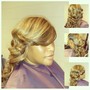 Shampoo/ Style (relaxed hair)