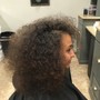 Hair brushing and scalp massage