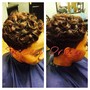 natural hair twist out style