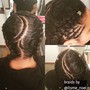 Braided Ponytail - Medium Braids