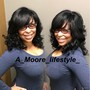 Full sew in with no hair left out