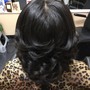 Twist set (relaxed hair)