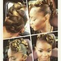 Natural hair up do