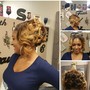 Natural hair up do