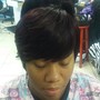 Relaxer/sew in pieces/ treatment/ trim and semi permanent color