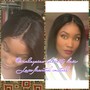 Natural hair shampoo+straightening+styling