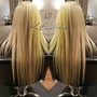 Weft Extensions - Hand Tied/ No Braid/ Micro Beaded.