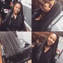 Knee Length Large Knotless Box Braids