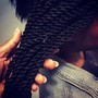 Small Knotless Mid-Back Box Braids