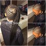 Large Knotless braids  (more braids than Jumbo)