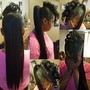 Ponytail w/Bangs (glue)