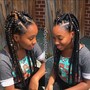 Boho Knotless Braids (Midback)